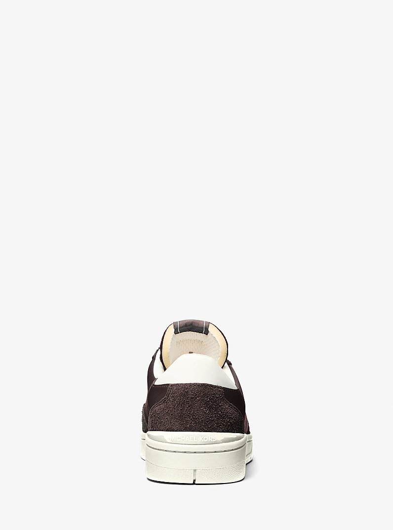 Zapatilla Wilton de piel y gamuza in CHOCOLATE | Michael Kors