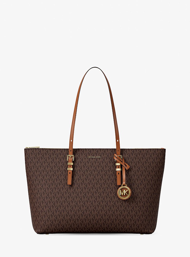 Shopper Quinn Large mit Signature-Logomuster in BRN/EICHELBR | Michael Kors