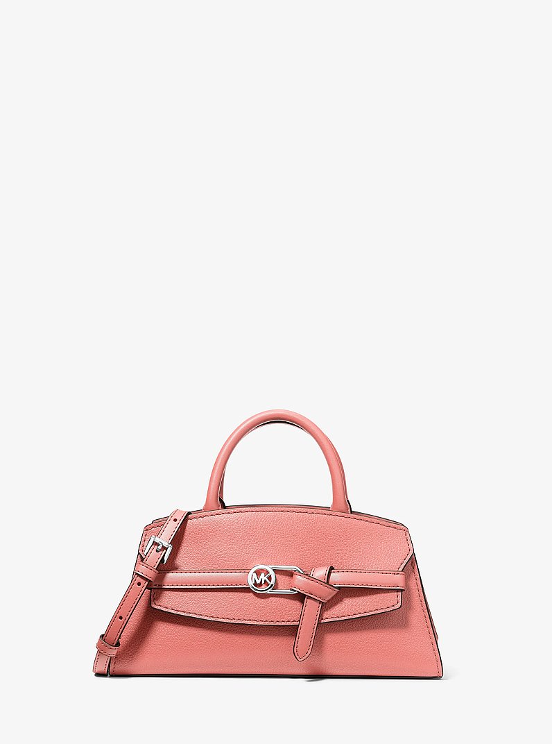 Greta Small Leather Satchel in SUNSET ROSE | Michael Kors