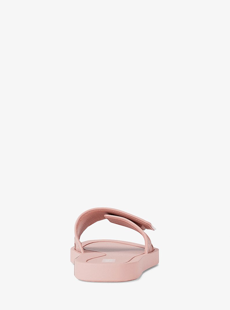 Palmer Signature Logo Slide Sandal in POWDER BLUSH | Michael Kors