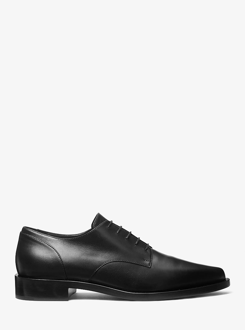 Annette Leather Oxford in BLACK | Michael Kors