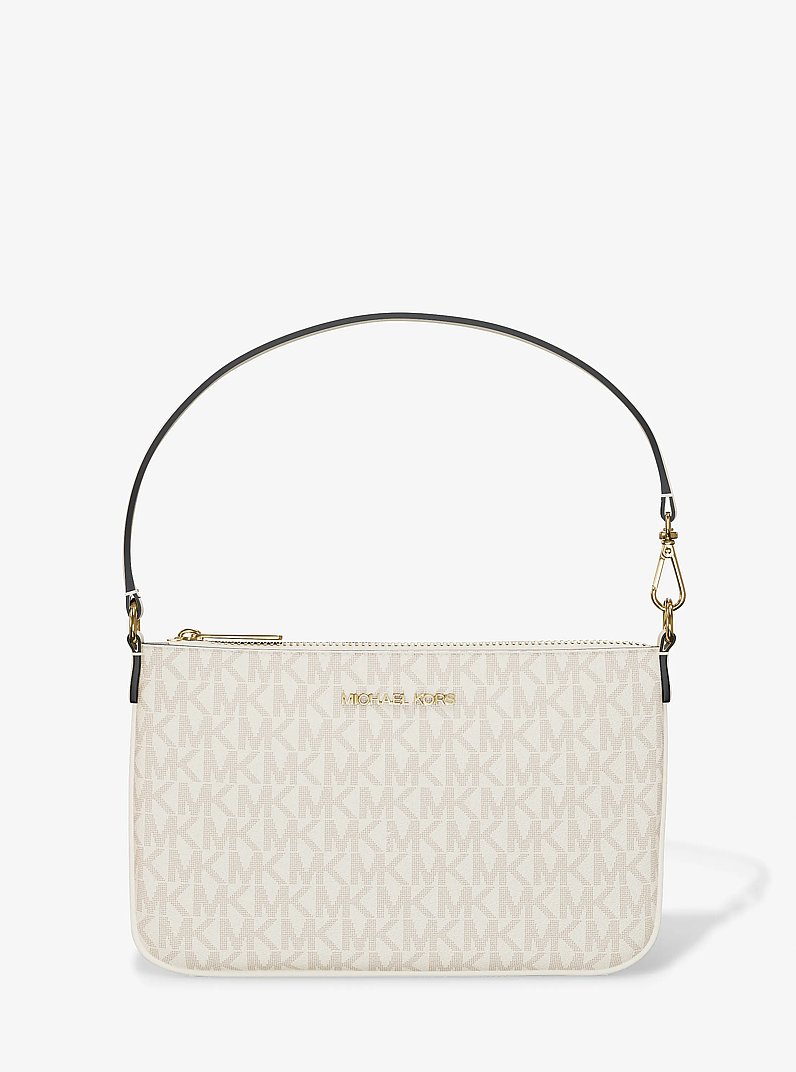 Petite pochette-bracelet convertible Jet Set &agrave; logo Signature in CR&Egrave;ME MULTI L&Eacute;GER | Michael Kors