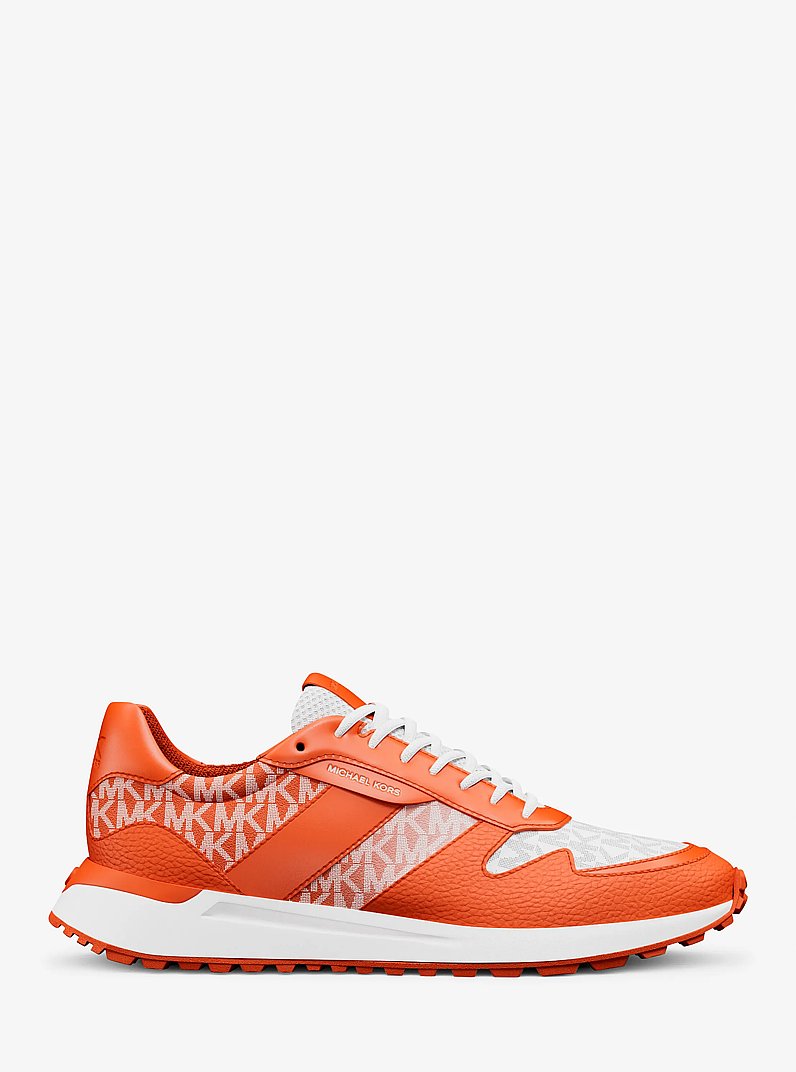 Dax Ombr&eacute; Signature Logo Trainer in RED CLAY | Michael Kors