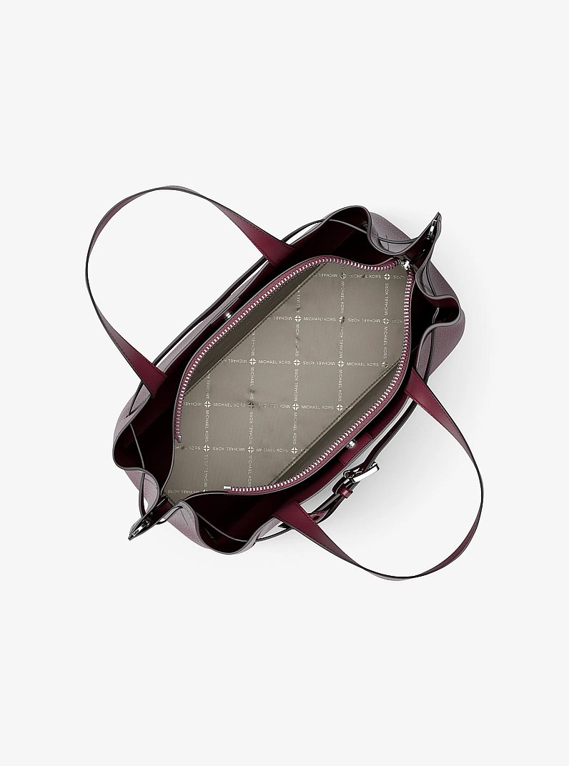 Emilia Medium Pebbled Leather Satchel