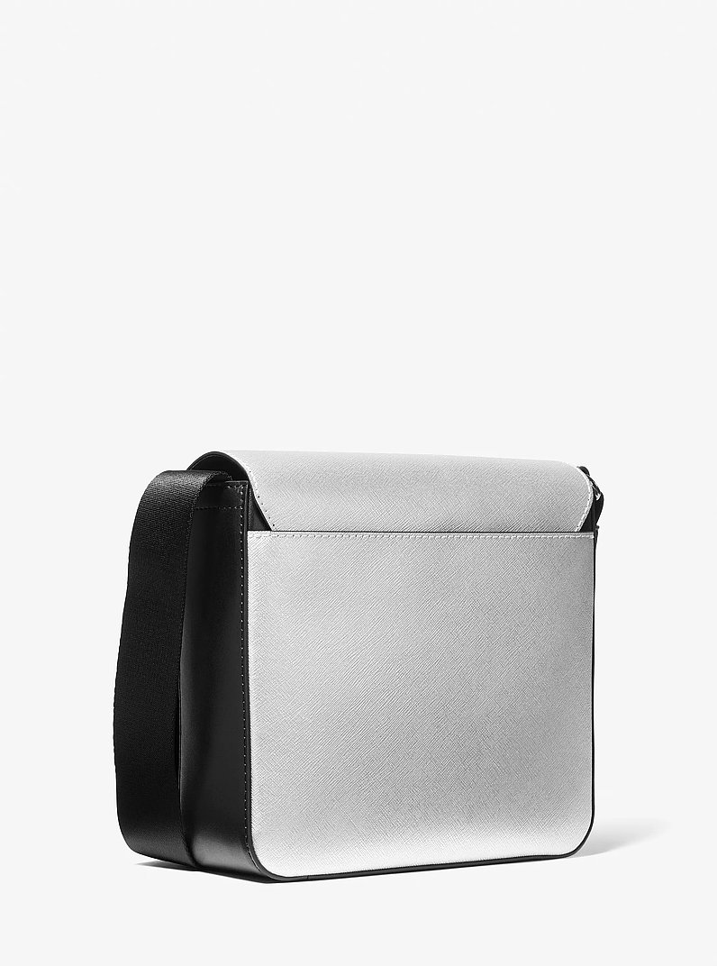 Cooper Metallic Crossbody Bag in SILVER | Michael Kors
