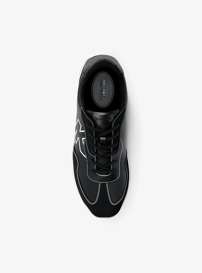 Essex Mixed-Media Trainer in BLACK | Michael Kors