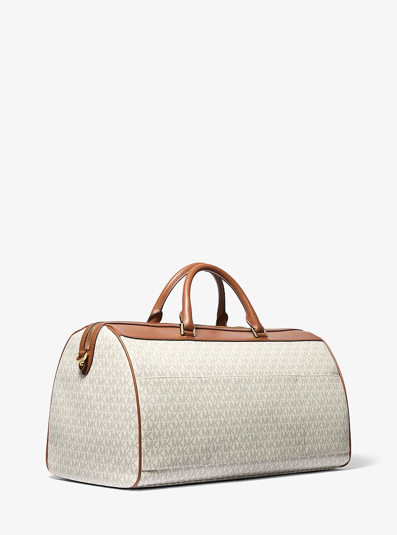 Jet Set Travel Extra-Large Signature Logo Duffel Bag in VANILLA