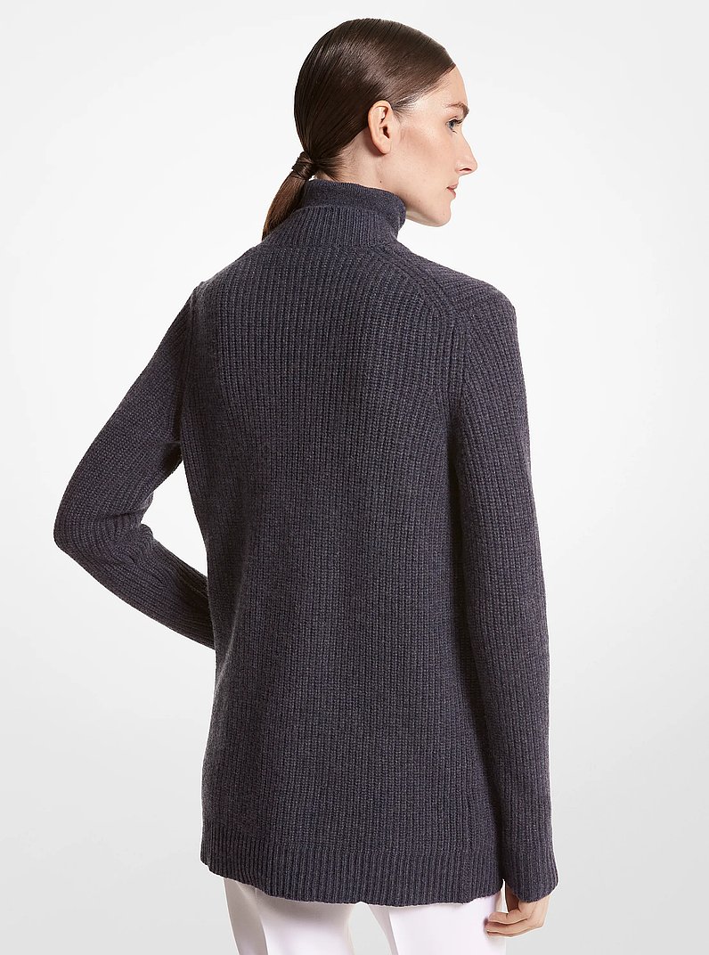 Cashmere Cardigan in INDIGO MELANGE | Michael Kors