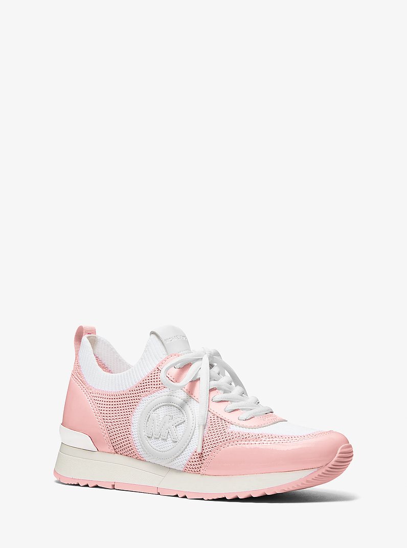 Jenkins Two-Tone Stretch Knit Trainer in POWDER BLUSH | Michael Kors