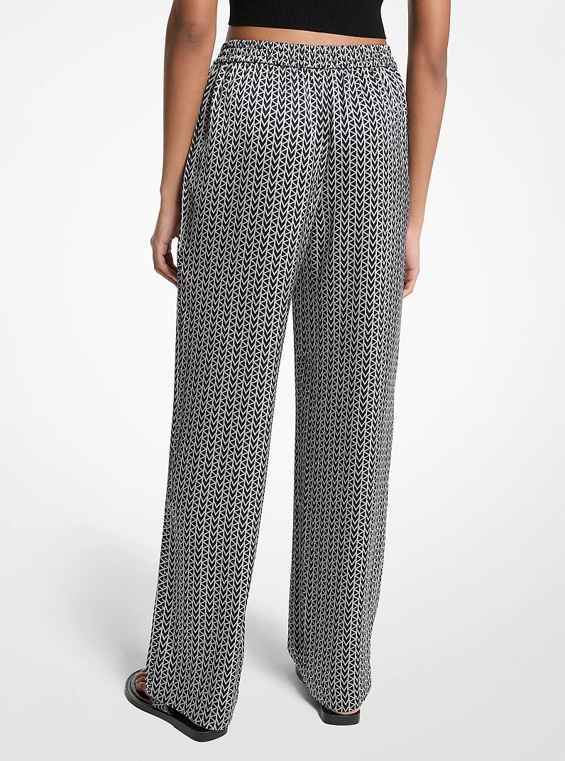 Pantaloni in raso MK2000 in NICHEL | Michael Kors