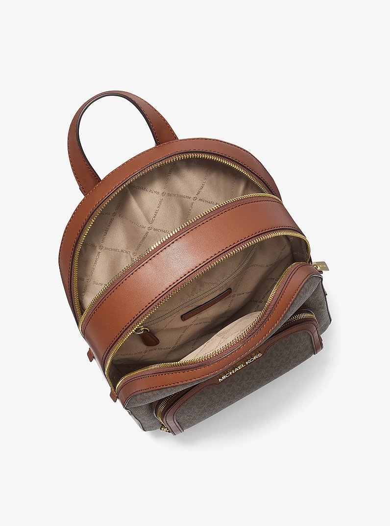 Mochila Jaycee mediana con logotipo in MARR&Oacute;N | Michael Kors