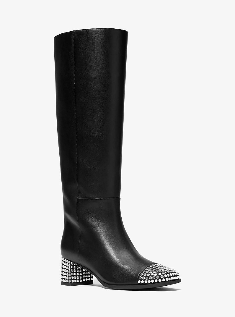Stiefel Matilda aus Leder mit Verzierung in SCHWARZ | Michael Kors