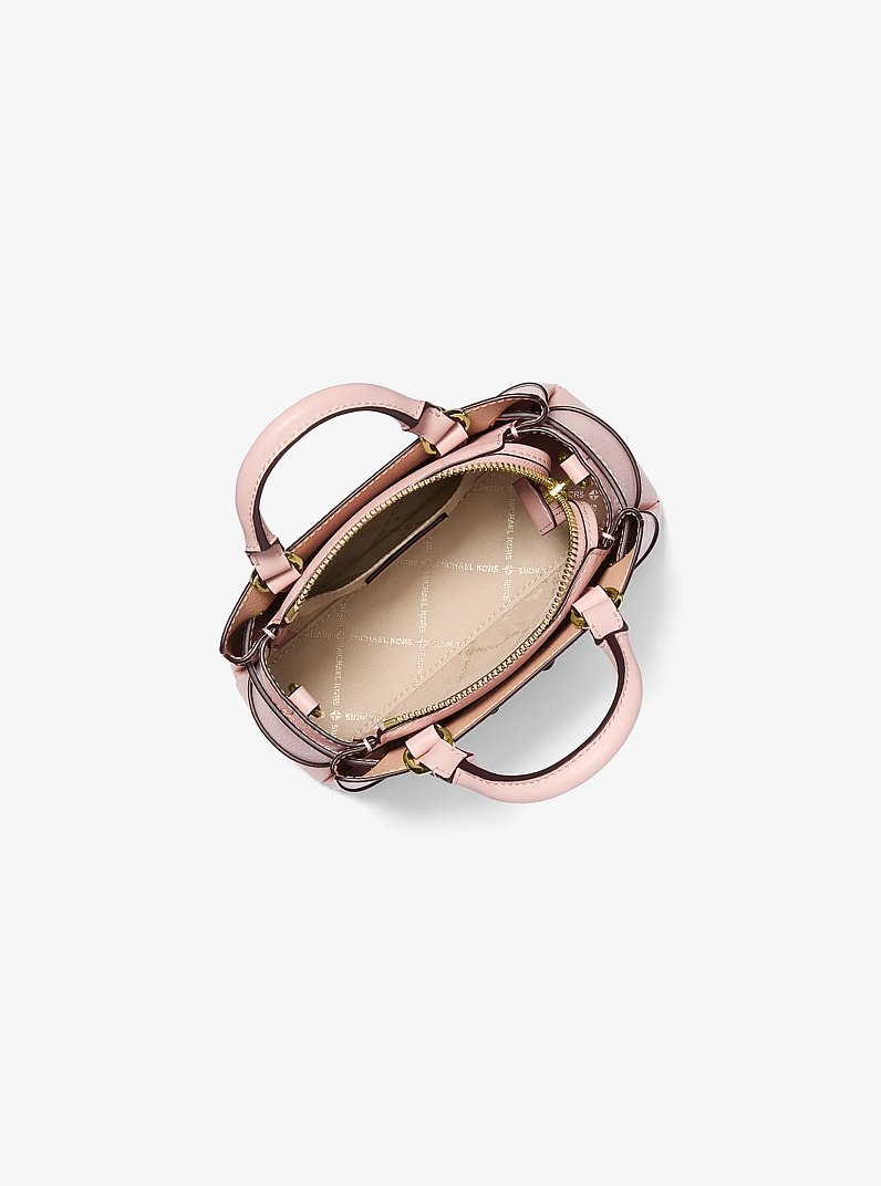 Reed Extra-Small Pebbled Leather Satchel in ROS&Aacute;CEO POLVORIENTO | Michael Kors