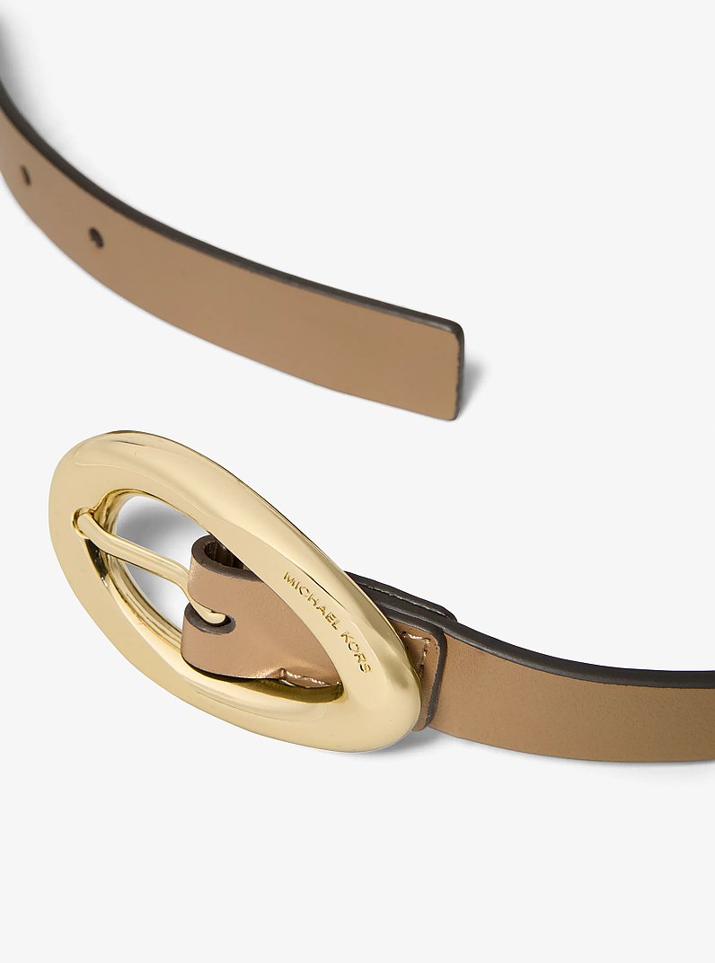 Cintur&oacute;n de piel in C&Aacute;SCARA | Michael Kors
