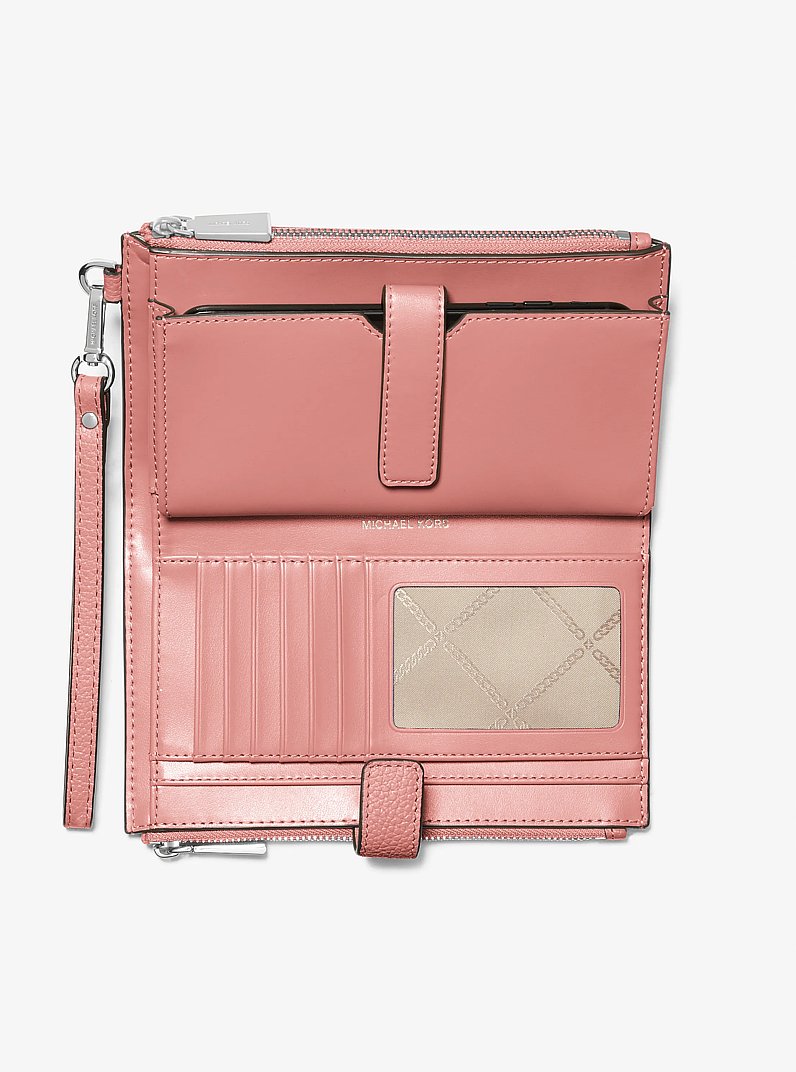 Cartera Adele de piel para smartphone in ROSE | Michael Kors