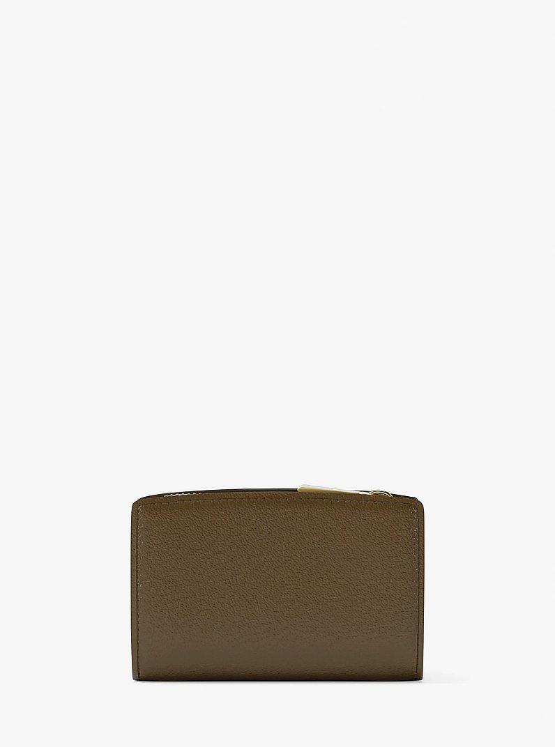 Bryant Medium Pebbled Leather Wallet in LODEN | Michael Kors