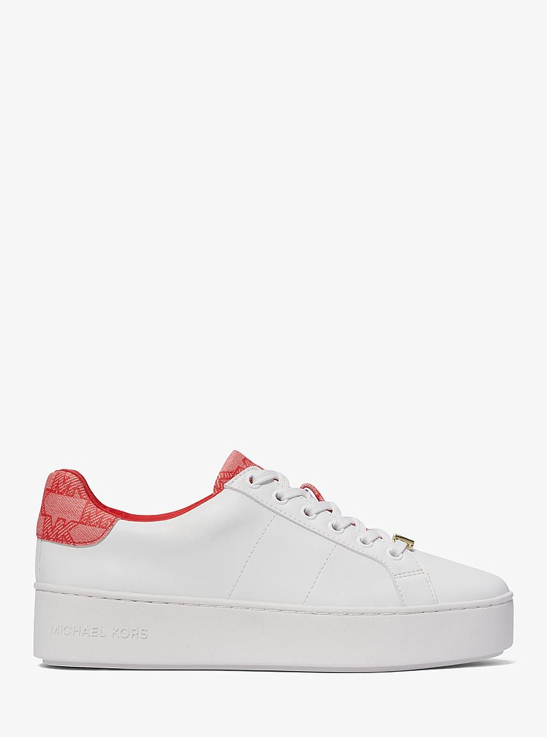 Poppy Logo Trim Sneaker in DK SANGRIA | Michael Kors