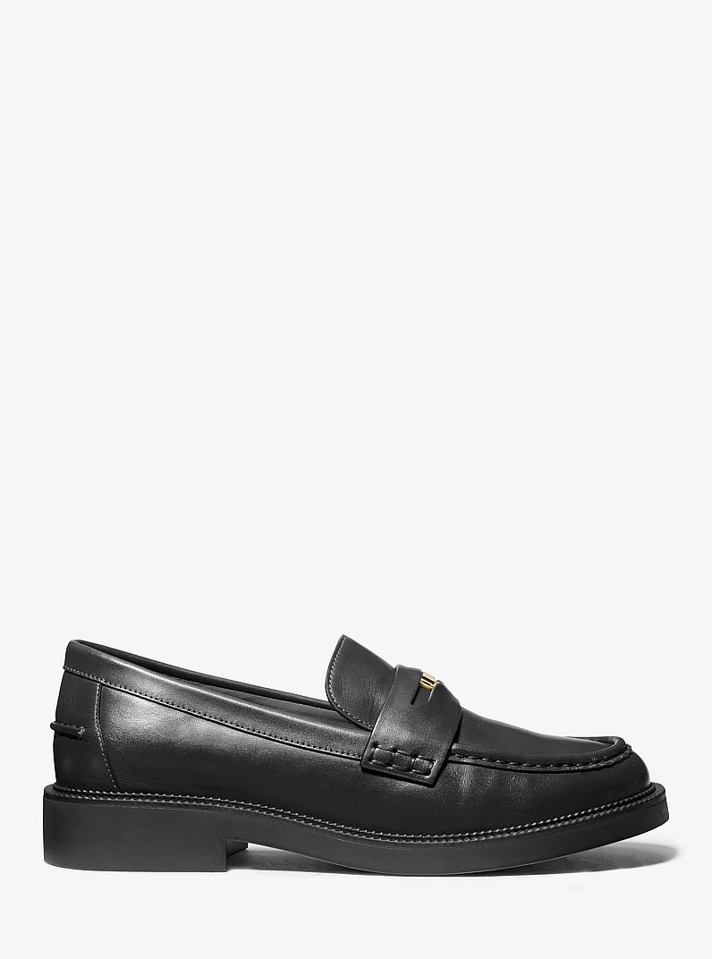 Eden Leather Loafer in BLACK | Michael Kors