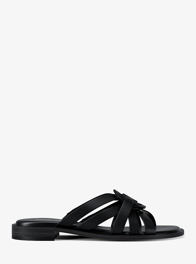 Sandalia Erika de piel in NEGRO | Michael Kors