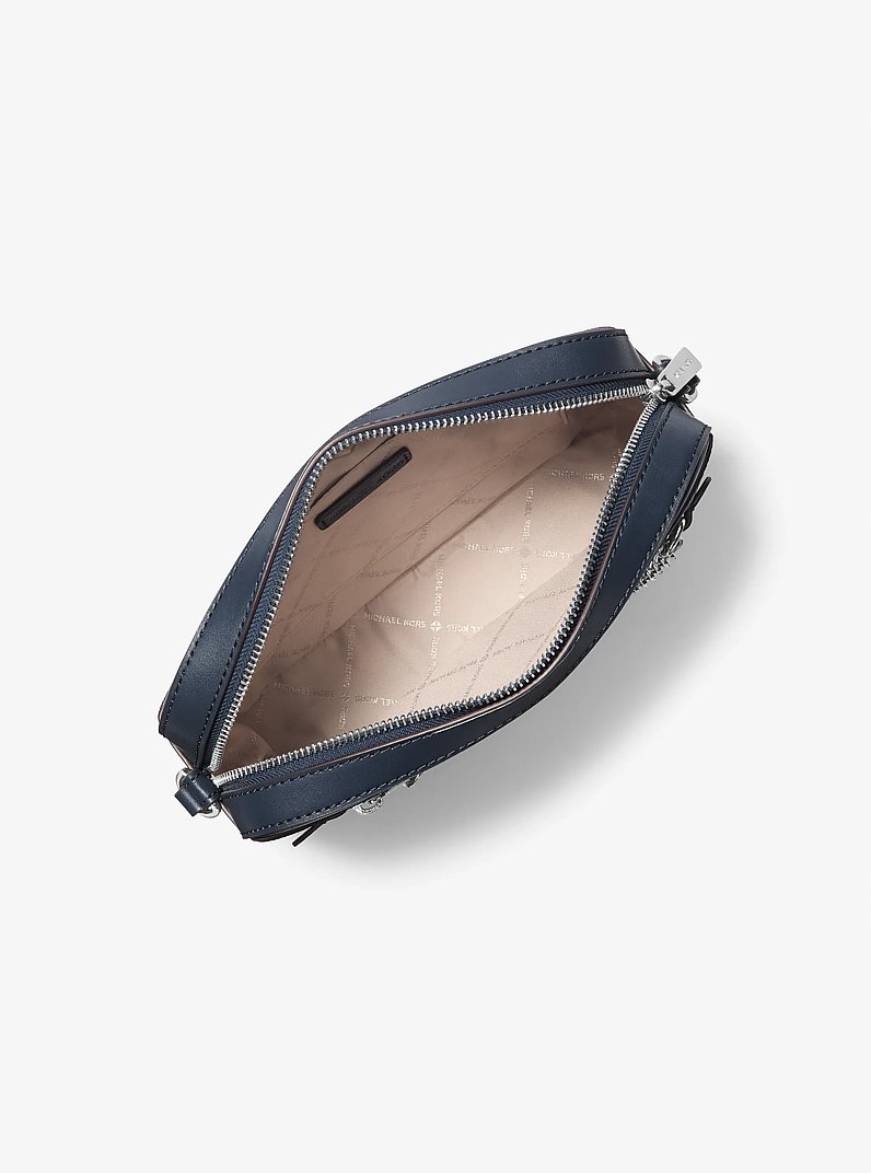 Jet Set Large Ombr&eacute; Signature Logo Crossbody Body in NAVY | Michael Kors