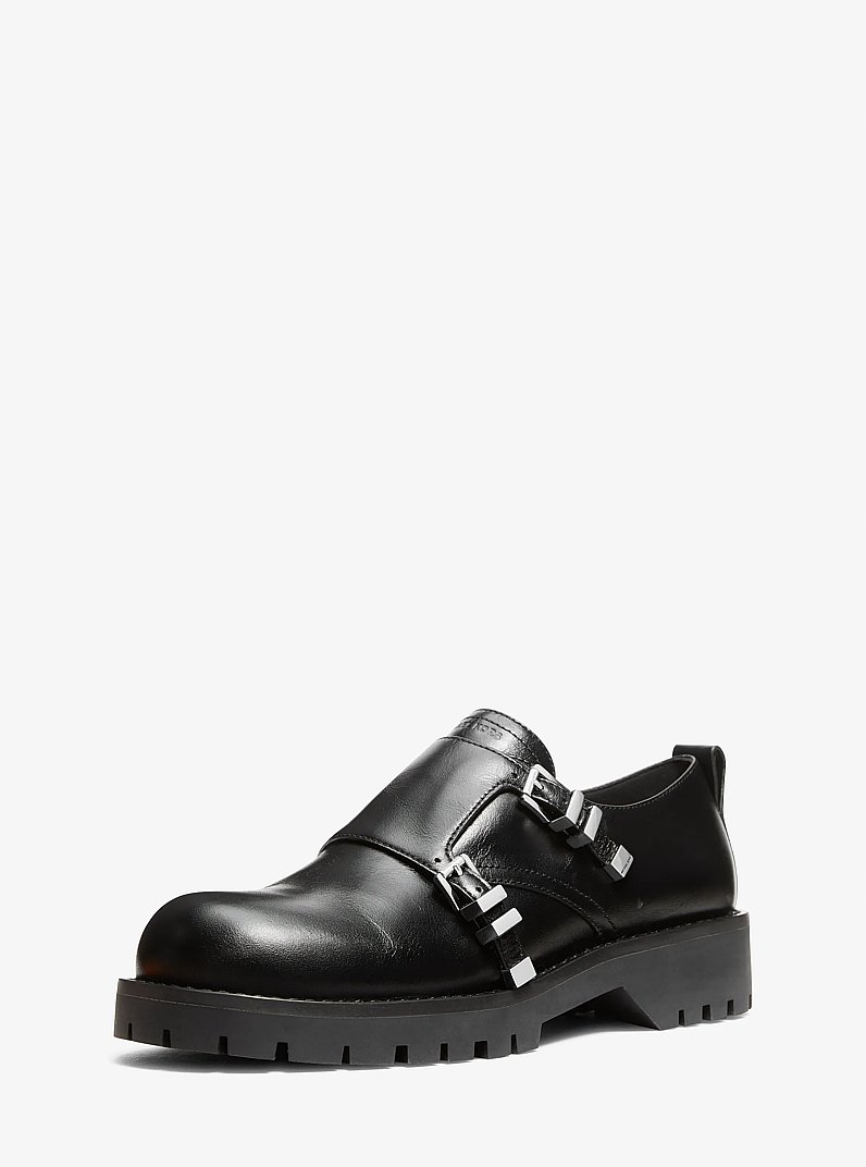 Darrington Leather Loafer in BLACK | Michael Kors
