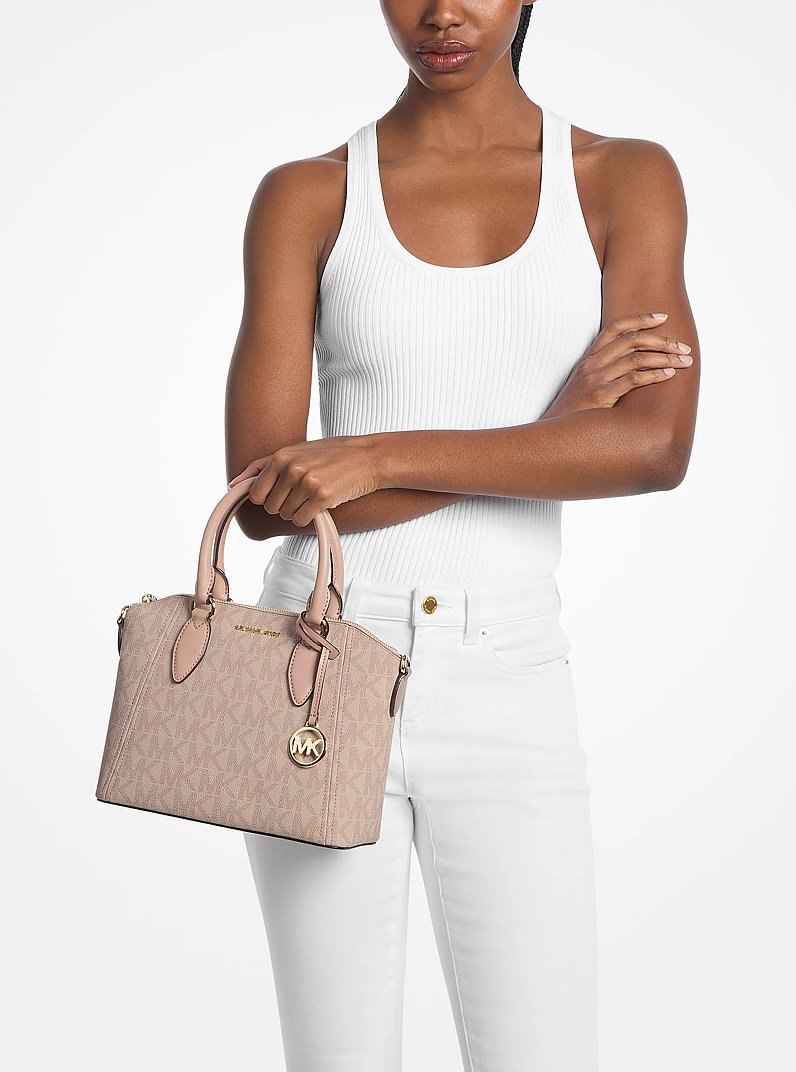Henkeltasche Sienna Small mit Signature-Logomuster in BALLETT | Michael Kors