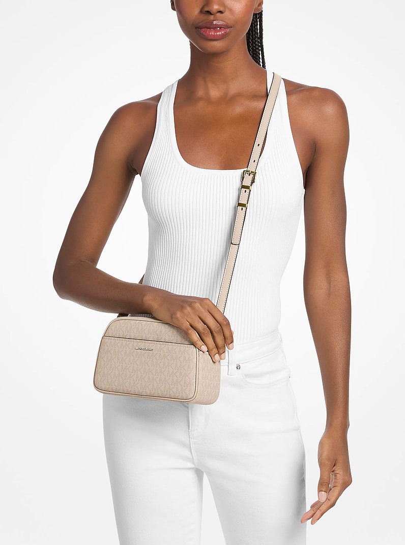 Kameratasche Jet Set Small mit Signature-Logomuster in BALLETT | Michael Kors