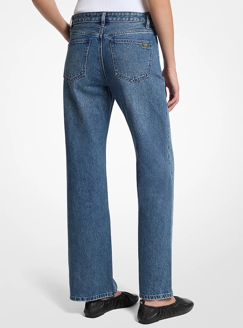 Alice Mid-Rise Denim Jeans in DUSK BLUE WASH | Michael Kors