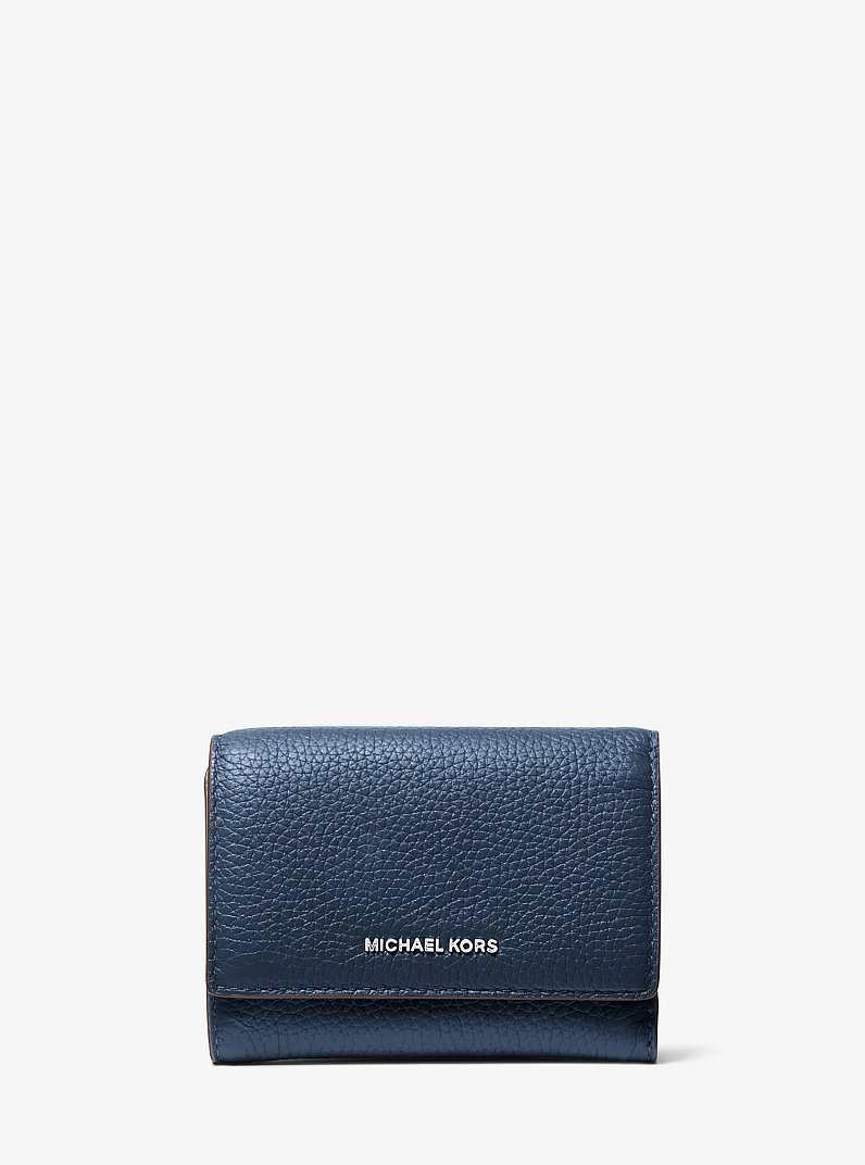 Bryant Medium Pebbled Leather Wallet in DRESS BLUES | Michael Kors