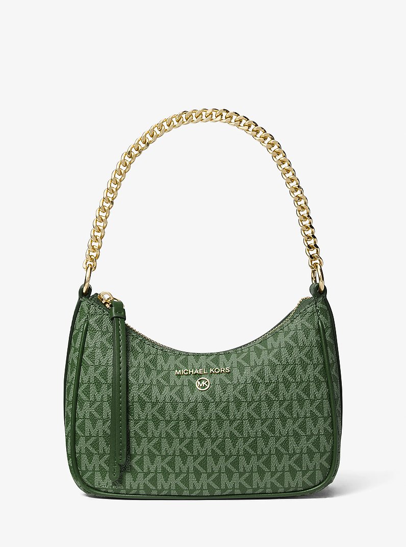Bolso de hombro Jet Set Charm peque&ntilde;o con logotipo in VERDE AMAZONAS | Michael Kors