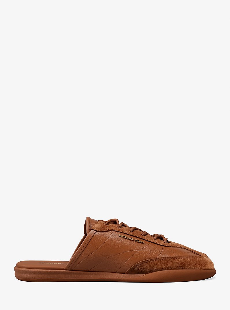 Nolan Leather Mule in LUGGAGE | Michael Kors