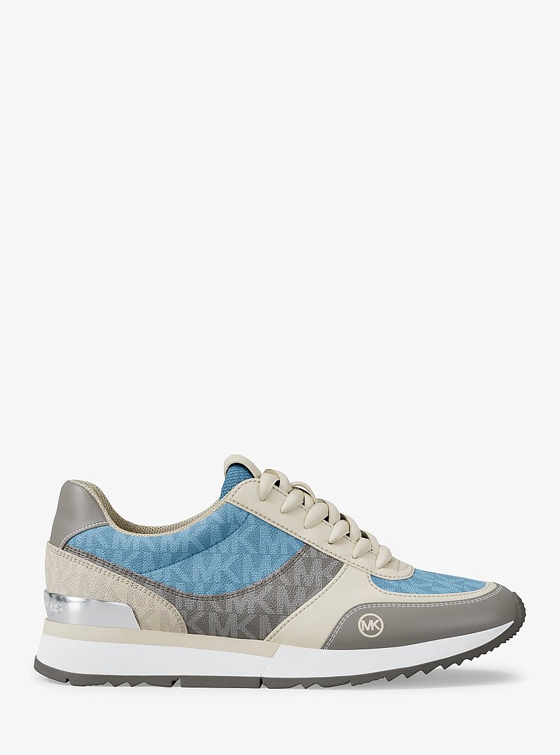 Andi Mixed-Media Trainer in LIGHT SKY | Michael Kors
