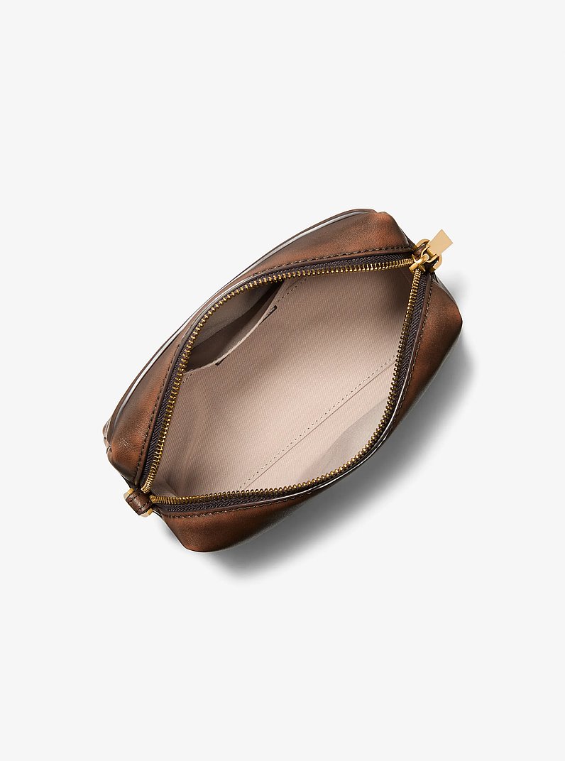 Bryant Small Leather Convertible Crossbody Bag in CHOCOLATE | Michael Kors