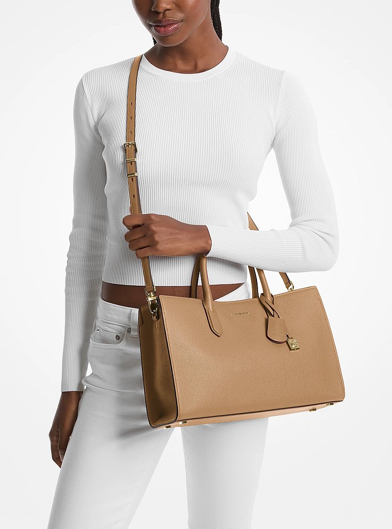 Bolso satchel Scarlett mediano de piel