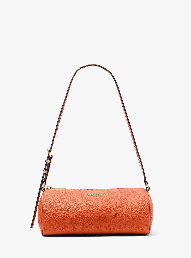 Izzy Small Pebbled Leather Barrel Pochette in MIMOSA | Michael Kors