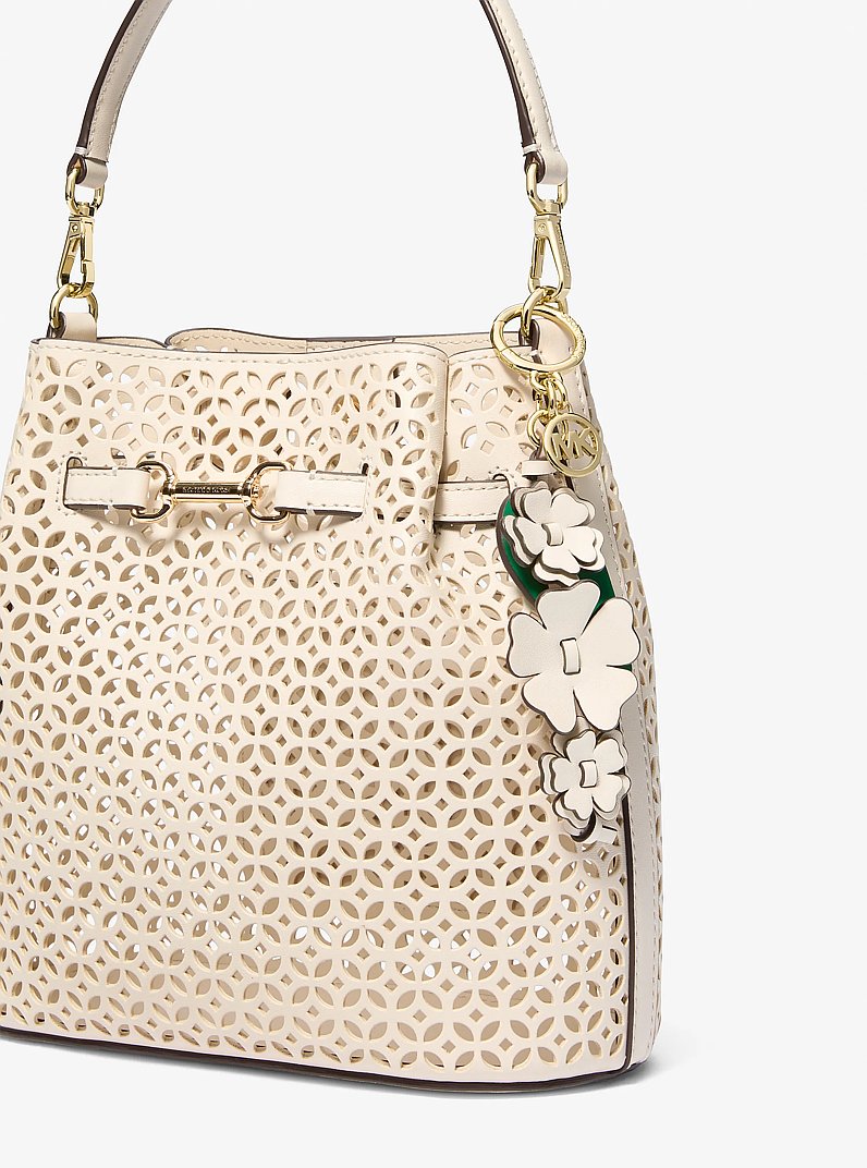 Flower Bag Charm in LT CREAM | Michael Kors