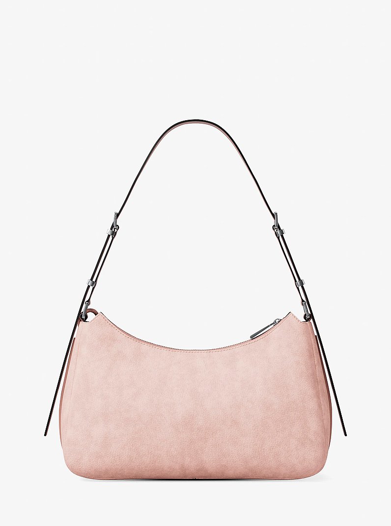 Nolita Medium Nubuck Shoulder Bag in SMOKEY ROSE | Michael Kors