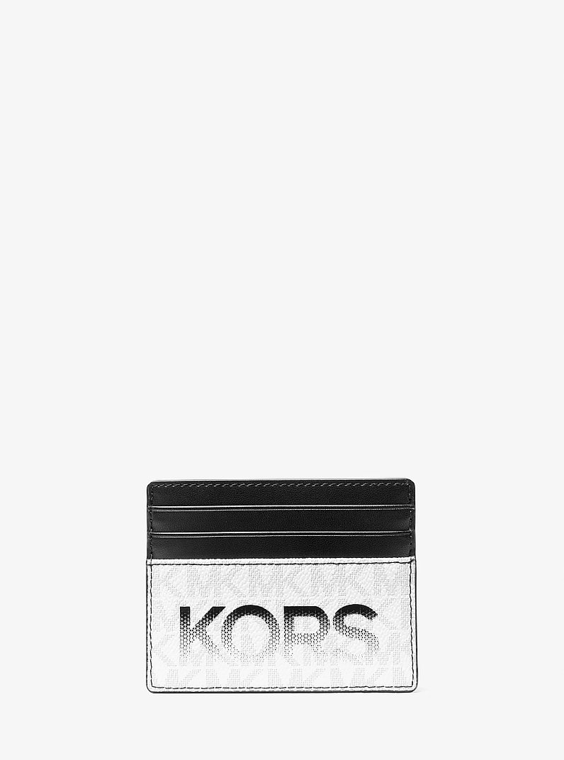 Tarjetero Cooper grande con logotipo gr&aacute;fico in NEGRO/BLANCO | Michael Kors