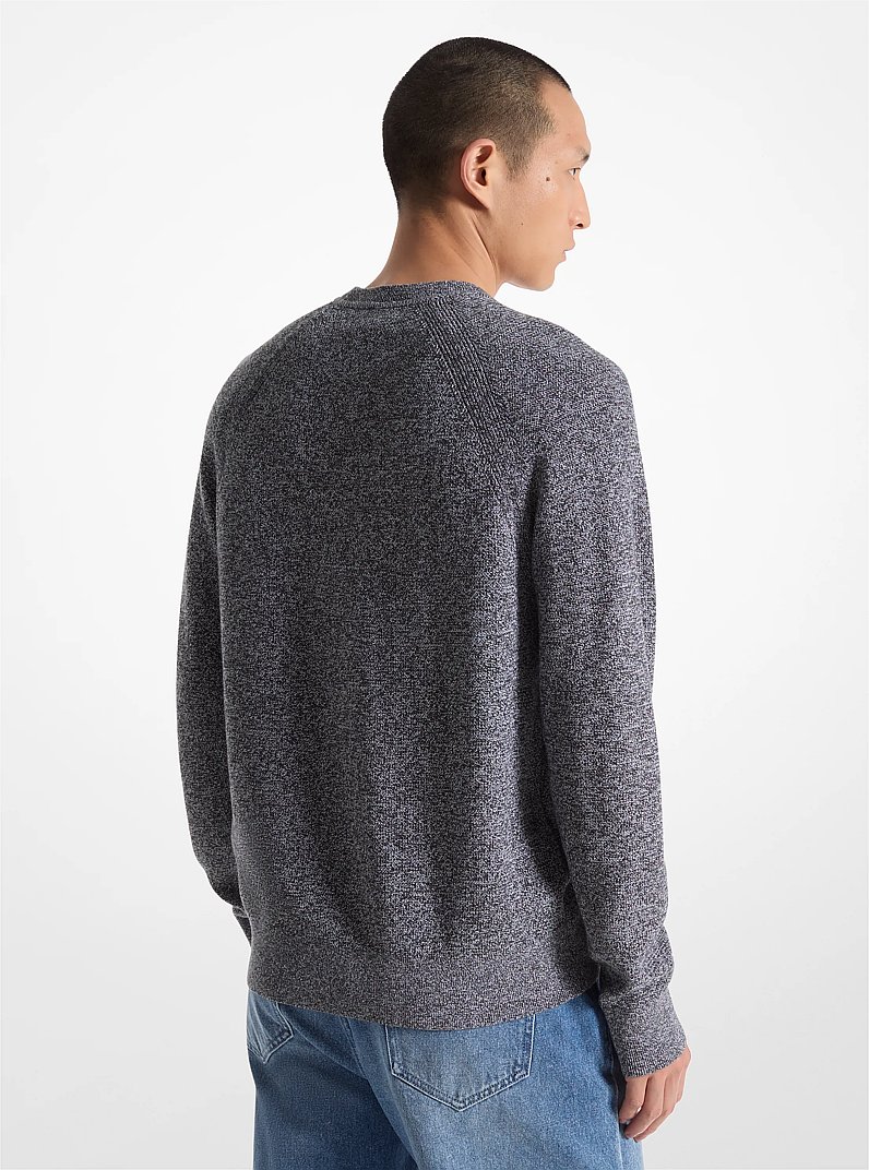 Cotton Crewneck Sweater in CHARCOAL | Michael Kors
