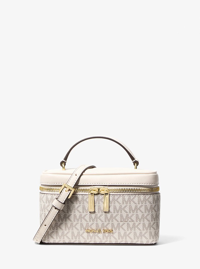 Vivi Small Signature Logo Vanity Crossbody Bag in LT CRM MULTI | Michael Kors