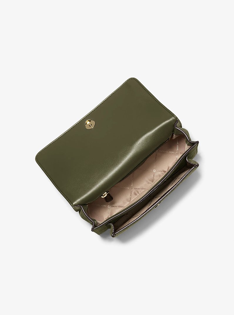 Bolso de hombro Claire grande de ante in HIEDRA | Michael Kors