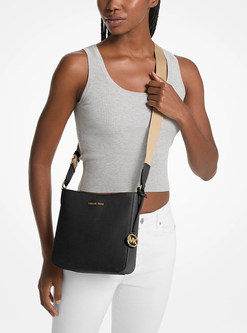 Jet Set Travel Small Messenger Bag in BLACK | Michael Kors