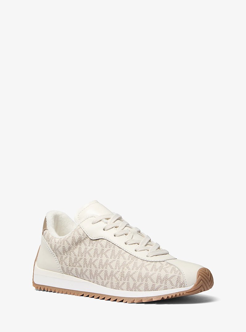 Sneaker Rhodes con stampa logo in VANIGLIA | Michael Kors