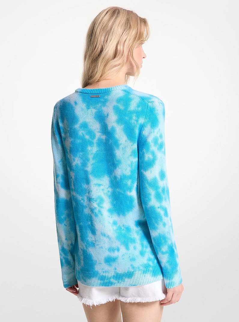 Jersey de cachemir con estampado in AZUL MILOS | Michael Kors
