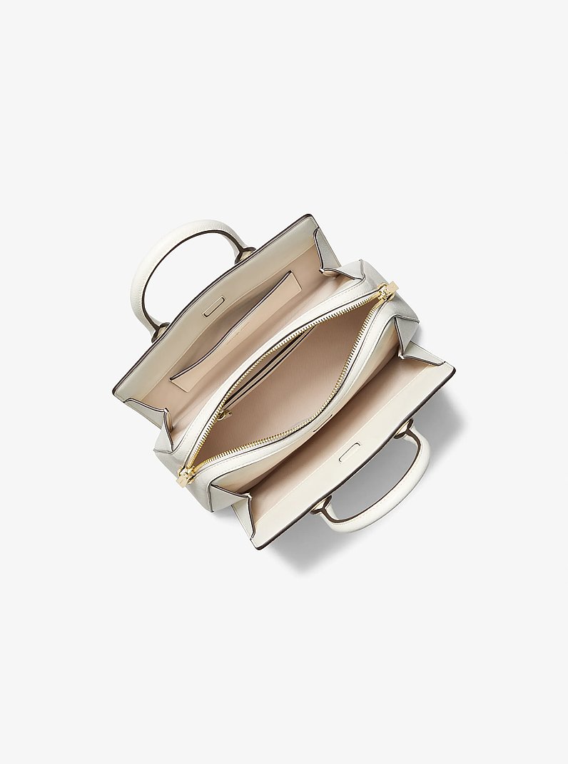 Henkeltasche Laila Small mit Signature-Logomuster in EGGSHELL | Michael Kors