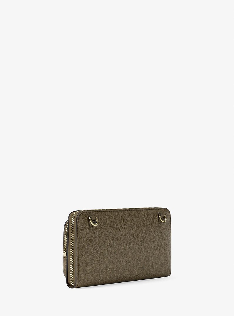 Umh&auml;ngetasche Jet Set Large mit Signature-Logomuster in LODEN | Michael Kors