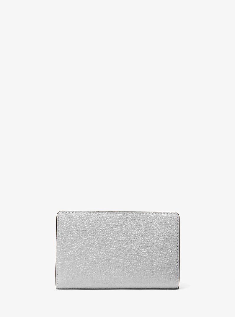 Brieftasche Empire Medium aus gekrispeltem Leder in ALUMINIUM | Michael Kors
