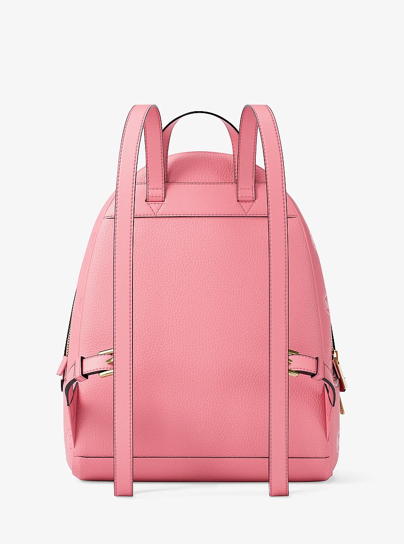 Rhea Medium Logo Debossed Backpack in CARNATION - Sale | Michael
