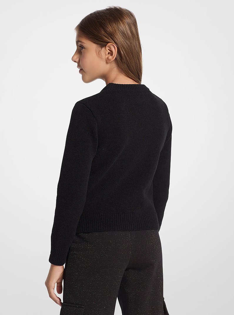 Sequined KORS Sweater in BLACK | Michael Kors
