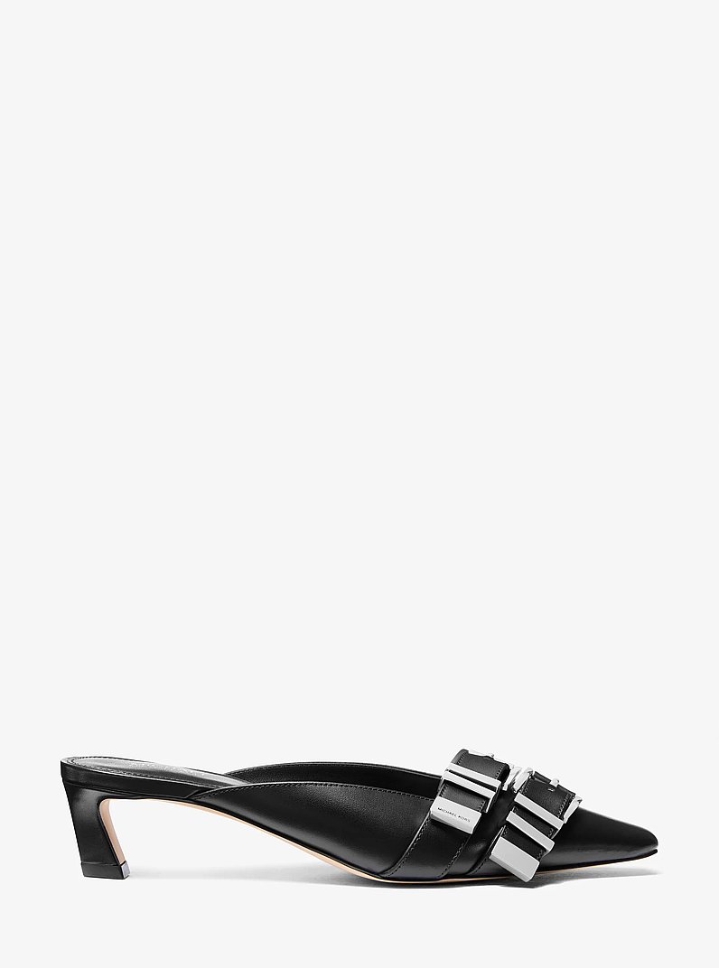 Darrington Leather Mule in BLACK | Michael Kors